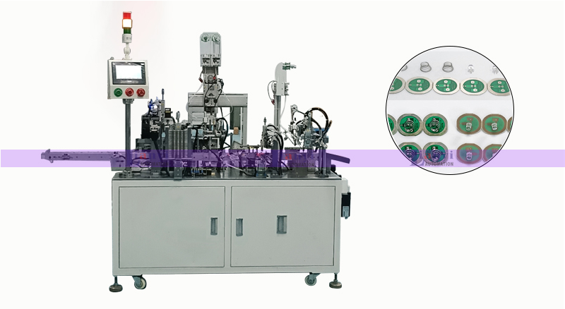 PCB板自動化焊接彈簧（huáng）機